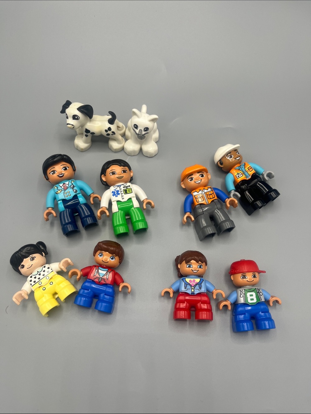 LEGO DUPLO Figure Lot 10 Adults Children People Figures